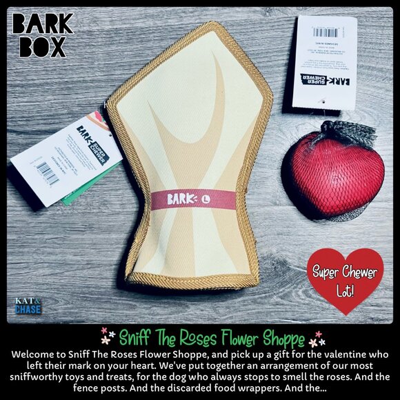 Pupper Love Barkbox M/L Flower Boopquet & Heart to Get Super Chewer Flower Large - Picture 6 of 12
